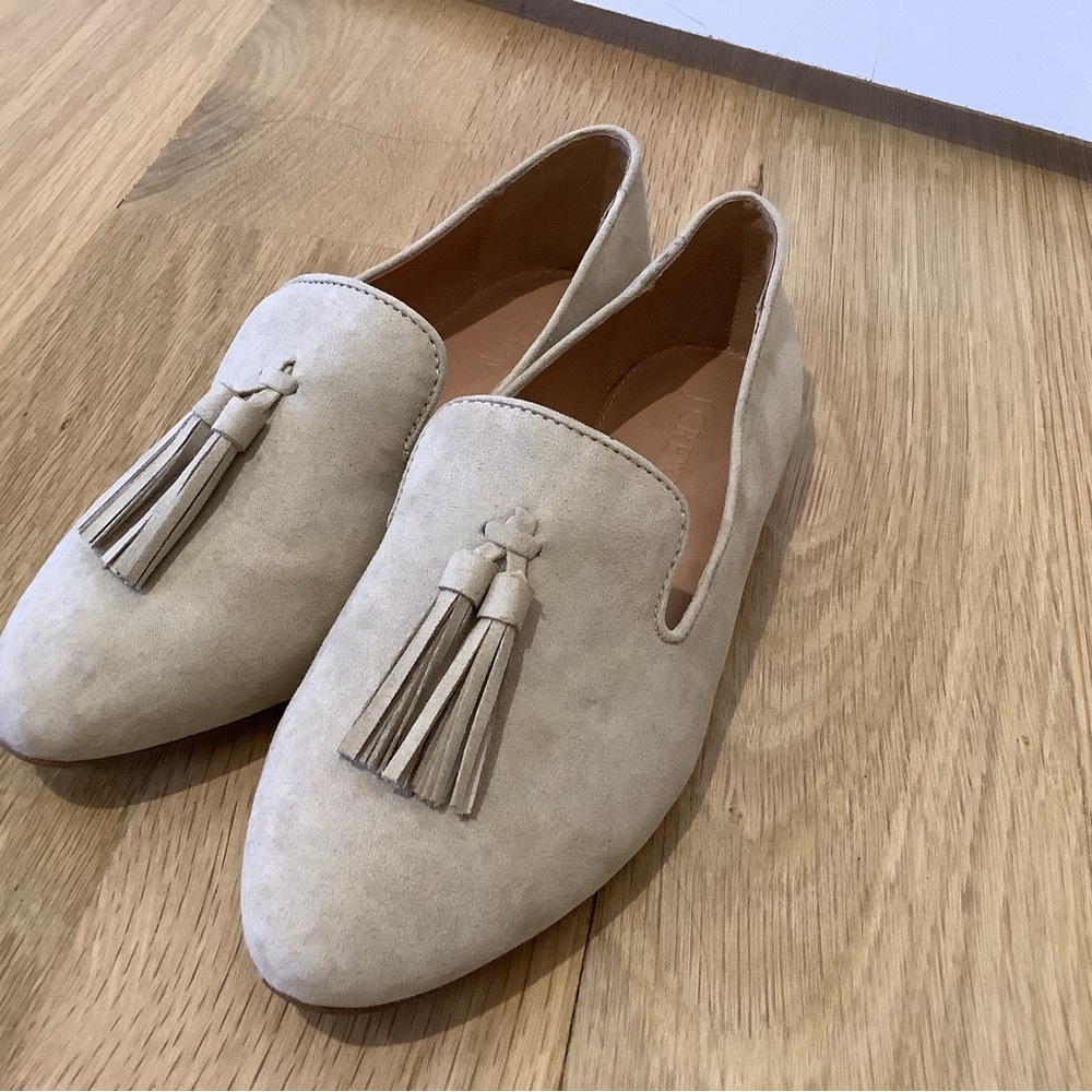 J. Crew Light Tan Tassel Loafers